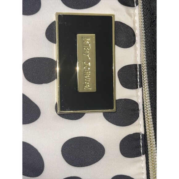 Betsey Johnson Bow Top Train Case Bag Travel Makeup Cosmetics Weekend NEW - Picture 7 of 12